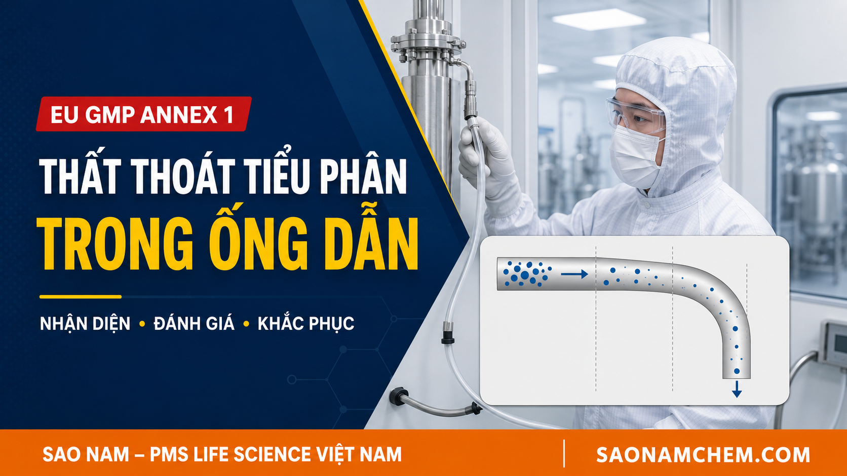 Cách xử lý thất thoát hạt tiểu phân trong ống dẫn theo yêu cầu mới của Phụ lục 1